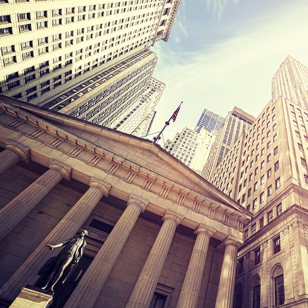 Wall Street at Sunset